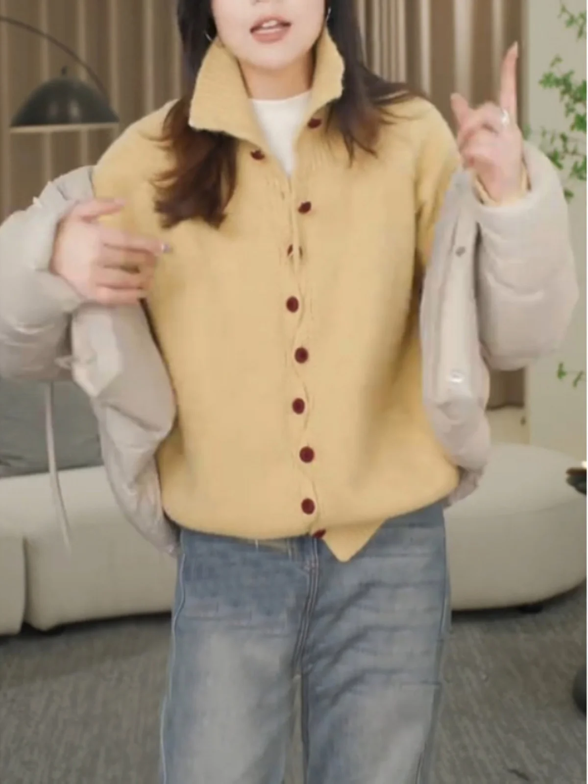 Pullover, Pullover, Strickjacken, Damen, Kaschmir, Damen, Lurex, gewellter Rand, normaler französischer Stil, raffiniert, elegant, raffiniert, schick, OL