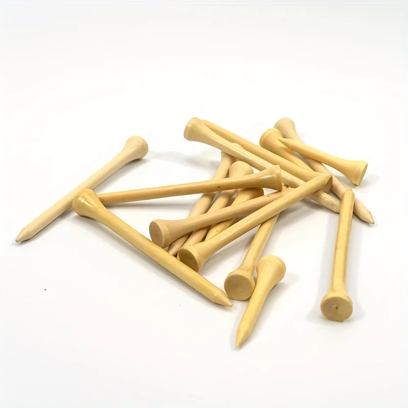 Mixed Set of 6 Bamboo Golf Ball Studs 3 Sizes Original Color Golf Ball Holder Studs for Home Garden