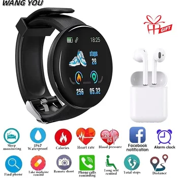 Smart Bracelet Men Women Color Screen Bracelet Watch Exercise Step Information Sleep Wireless Bluetooth Headsets For IOS Android