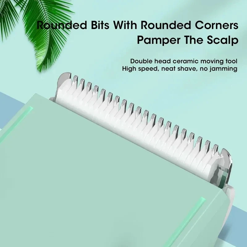 Baby Hair Clipper Hair Gather Adult Mute Waterproof Children Hair Trimmer Sleep Haircut USB Charging Baby Clipper Kids Trimmer