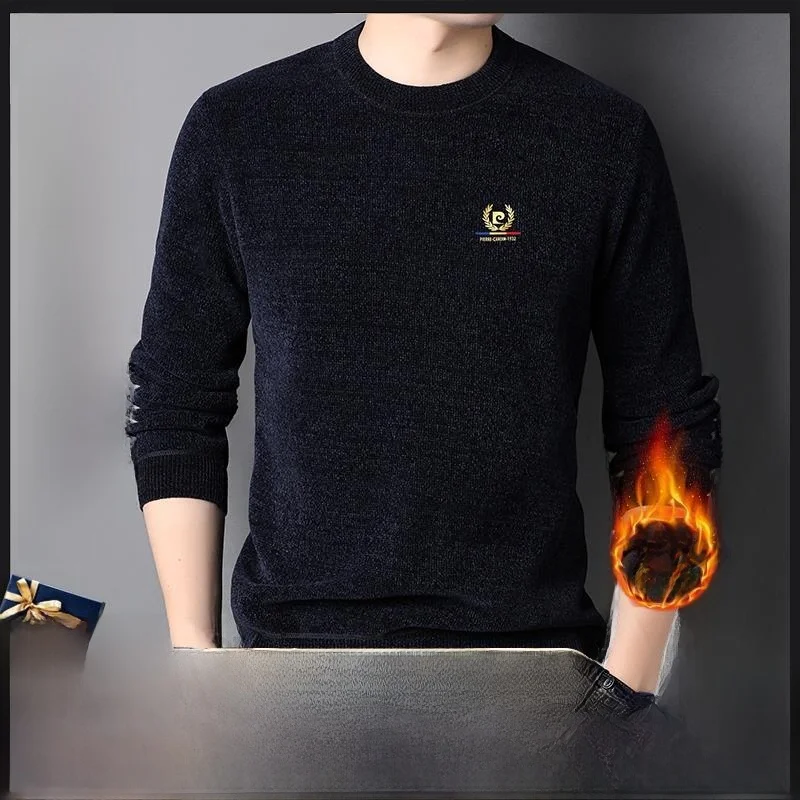 

Мужская толстовка Pierre Cardin Thiened Fce на подкладке, одежда для папы, теплый морозостойкий базовый свитер Fce Inteed Fce