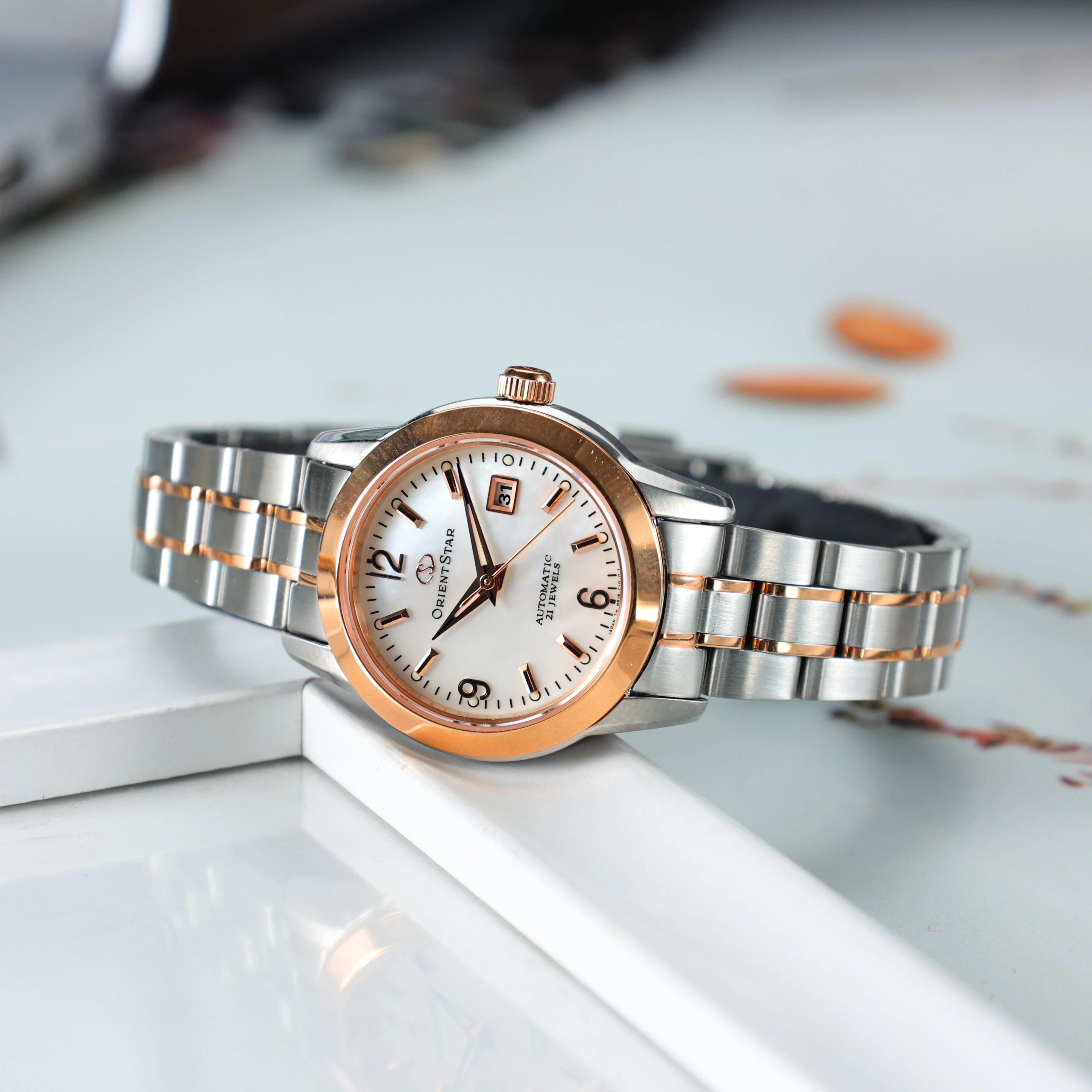 Orient Star Original Japanese watch Automatic mechanical watch 100m waterproof fashion Women's watch Sapphire glass