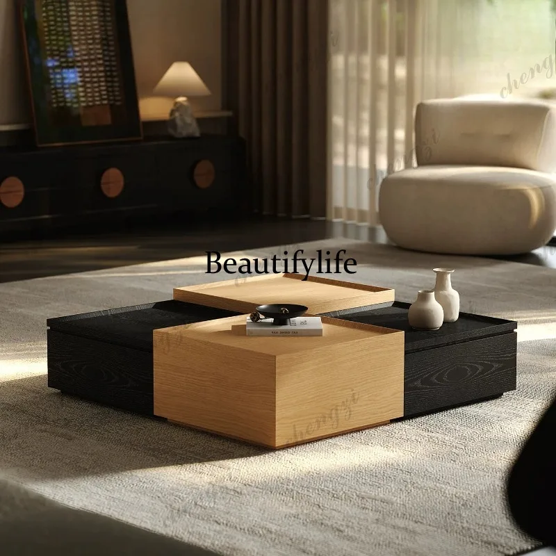A73 medieval style free splicing coffee table combination creative high-end large flat floor living room home coffee table