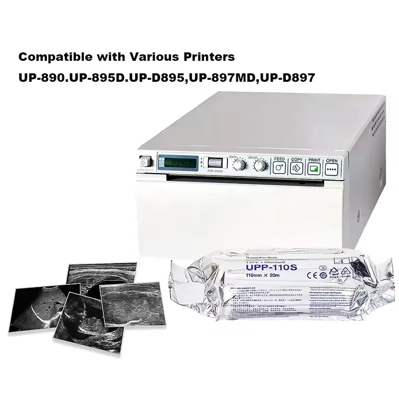 10 Roll UPP-110HG Ultrasound Printing Paper Media Video Imaging For Compatible Sony Printer