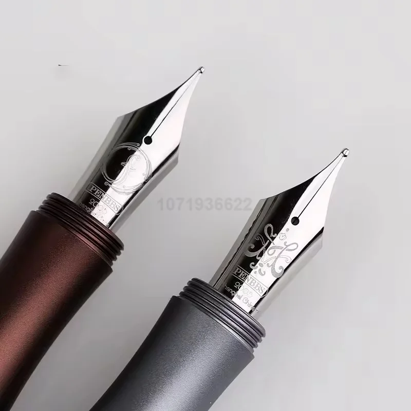 Penbbs-pluma estilográfica de aleación de aluminio, pluma de tinta con flujo de presión negativa al vacío de 323mm, Punta F, suministros de oficina, papelería, 0,5