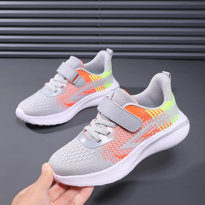 

New Color Blocked Children's Sneakers Summer Breathable Comfort Outdoor Casual Shoes Classic Fashion Boys Girls Running Shoes