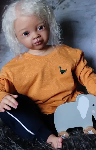 

DLS 28 дюймов Reborn Baby Meili по индивидуальному заказу с набором для рисования волос с ручной корнями, часть «сделай сам»