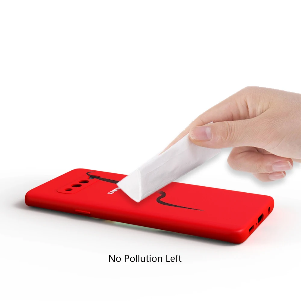 For S10 Case Original Samsung Galaxy S10 Plus S10e Silky Silicone Cover High Quality Soft-Touch Back Protective Galaxy S10+