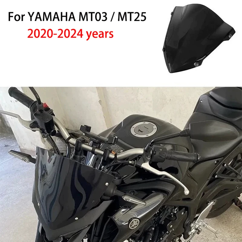

Motorcycle Modification Special Front Windshield Feflector Windscreen Accessories For YAMAHA MT03 MT25 2020-2024
