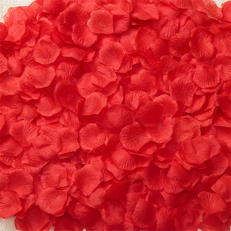 200Pcs Colorful  Rose Petals for Wedding Simulation Silk Rose Flowers Petal Artificial Anniversary Party matrimonios Decor