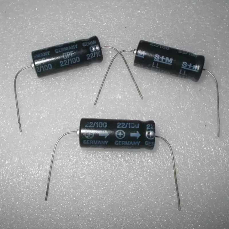 S+M 100V22UF GPF LL fever capacitor, original from Germany