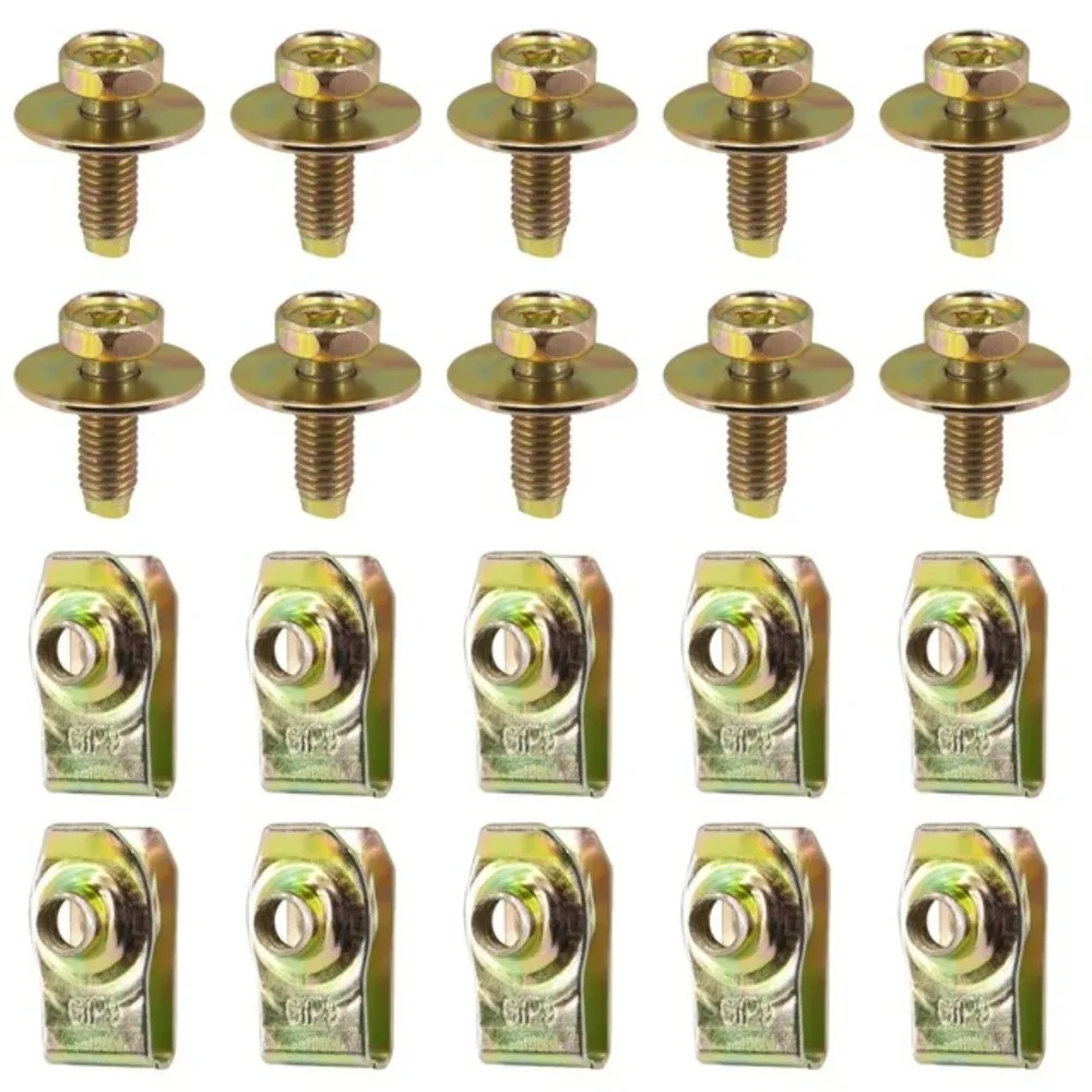 

Automobile U-shaped Sheet Clamp M6 Bolt Engine Resistant Practical Lower Pallet Protective Baffle Bumper Lining Fixing Screw