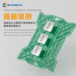 Wylie WL-716L magnetische Pflanzung Zinn Pad Universal BGA Reballing Schablone Absorption Silikon matte Handy CPU IC Reparatur Pad