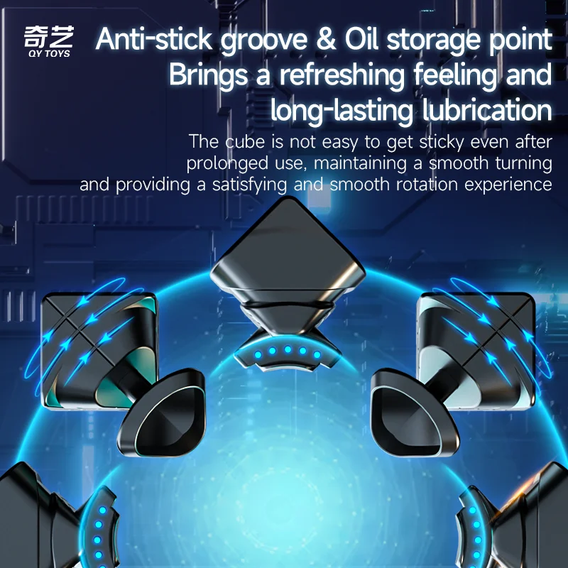 QiYi-Cubo mágico magnético para niños, rompecabezas profesional de velocidad, 3x3x3, 3x3, QY, 3x3M