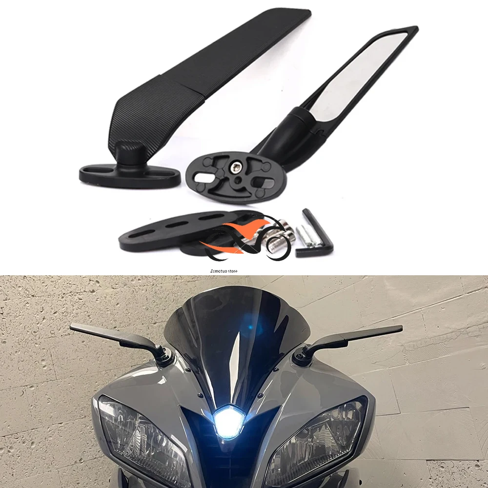 

Motorcycle Accessories Rearview Mirror Mirrors Wind Wing Adjustable Rotating For Aprilia GPR250R APR250 RS660 RS125 RS250 RSV4