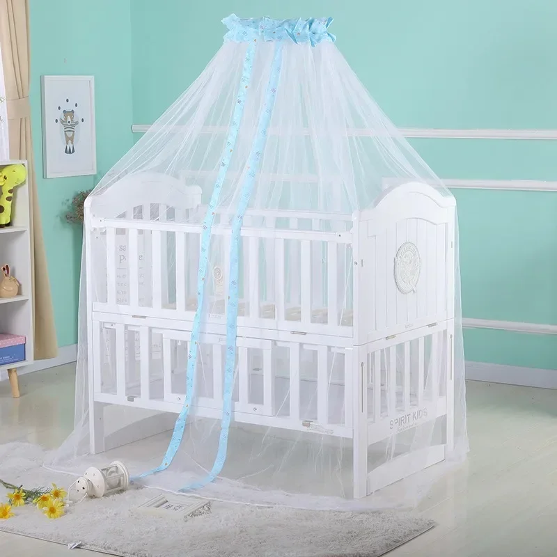Baby Infant Toddler Bed Dome Cot Mosquito Netting Hanging Bed Net Mosquito Bar Frame Palace Style Crib Bedding Accessories