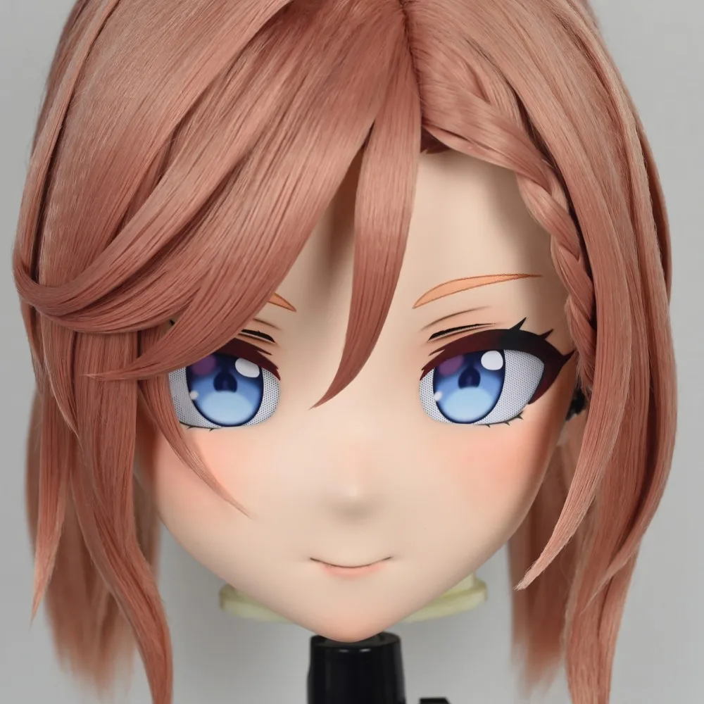 

(MEO410) Маска кигуруми ручной работы с полной головой, запираемая, для мужчин и женщин, японский мультфильм, аниме, игровой персонаж, маска кигуруми