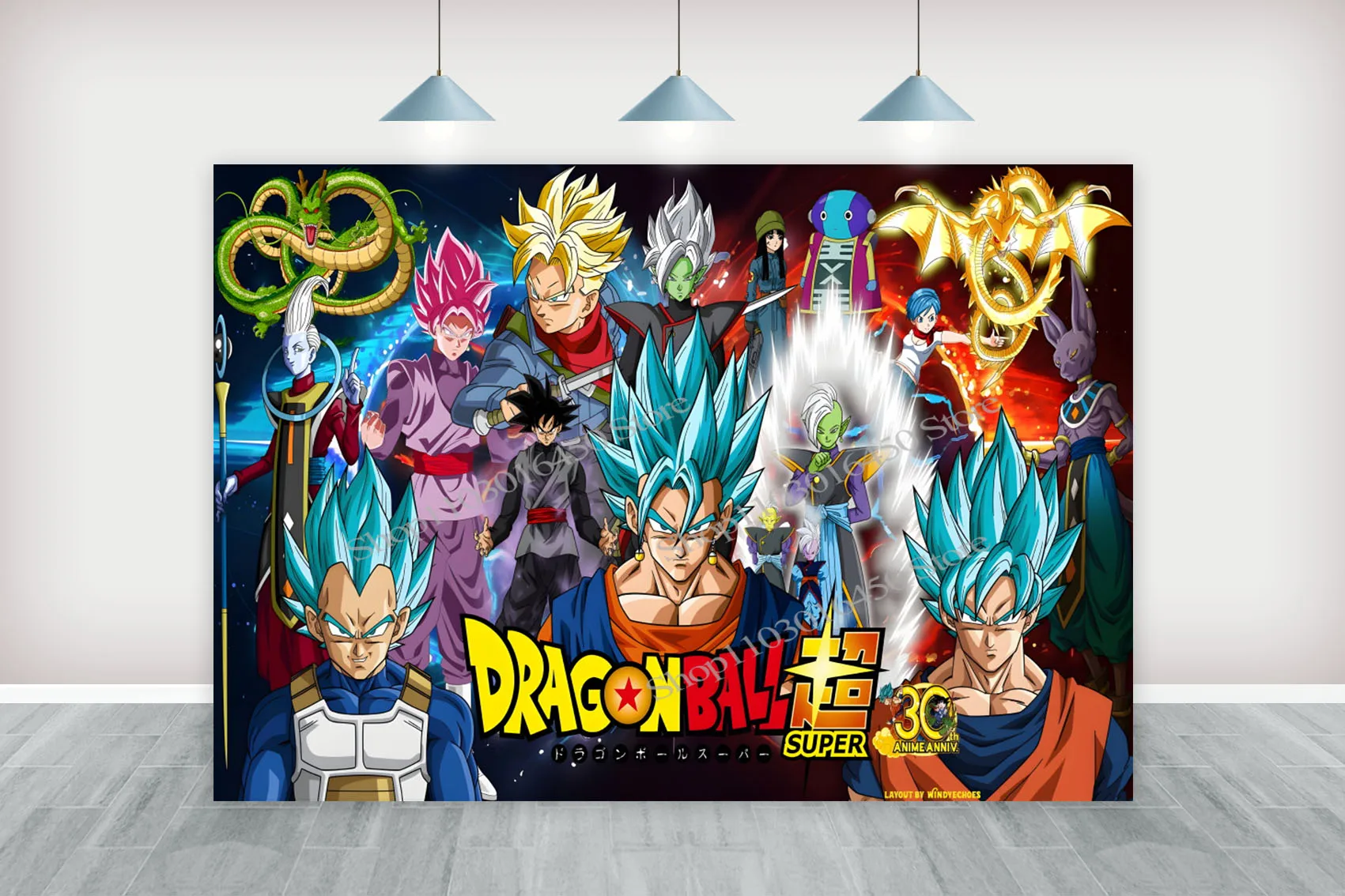 Bandai The Dragon Ball Backdrop For Boys Birthday Party Custom Kids Photography Background Photo Baby Shower Banner Decors