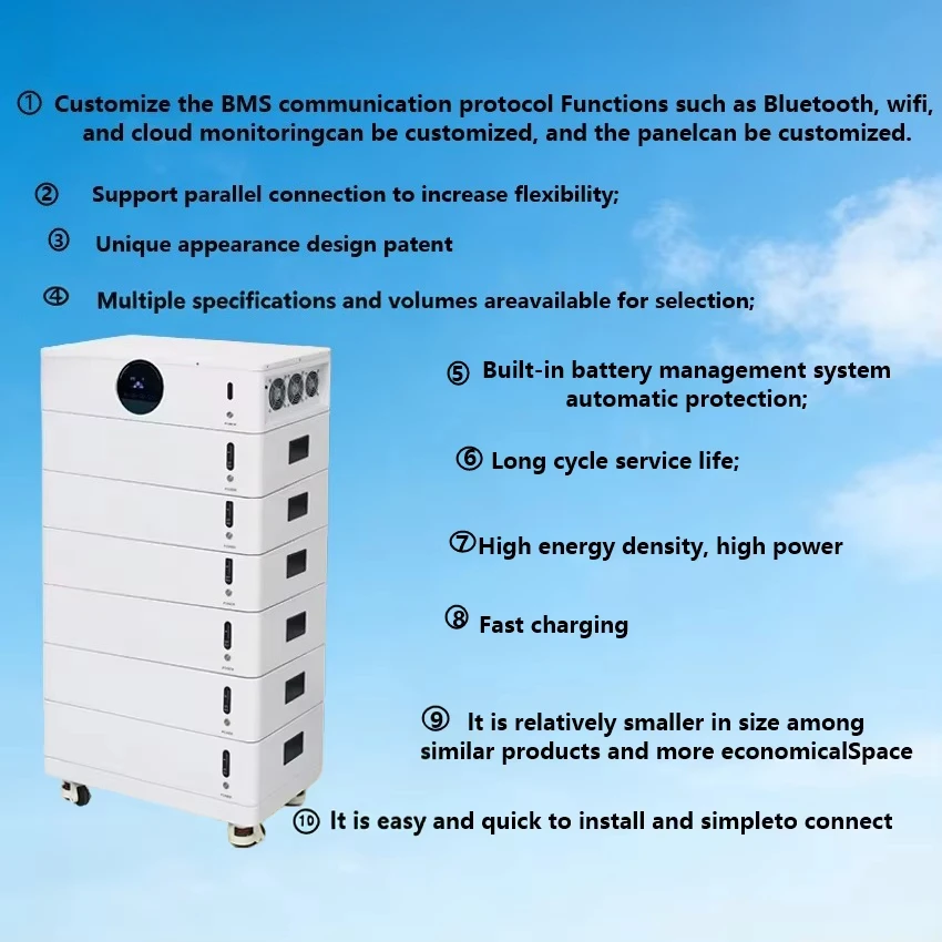Nigeria EU Stock Stackable Solar Energy Storage System 51.2V 10-20KWH LiFePO4 All in One Inverter Solar Kit Battery Home Farm