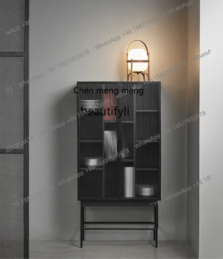 

M182 Sideboard Wine Cabinet Tea Cabinet Side Cabinet Solid Wood Home Wall Nordic Simple Chest of Drawers