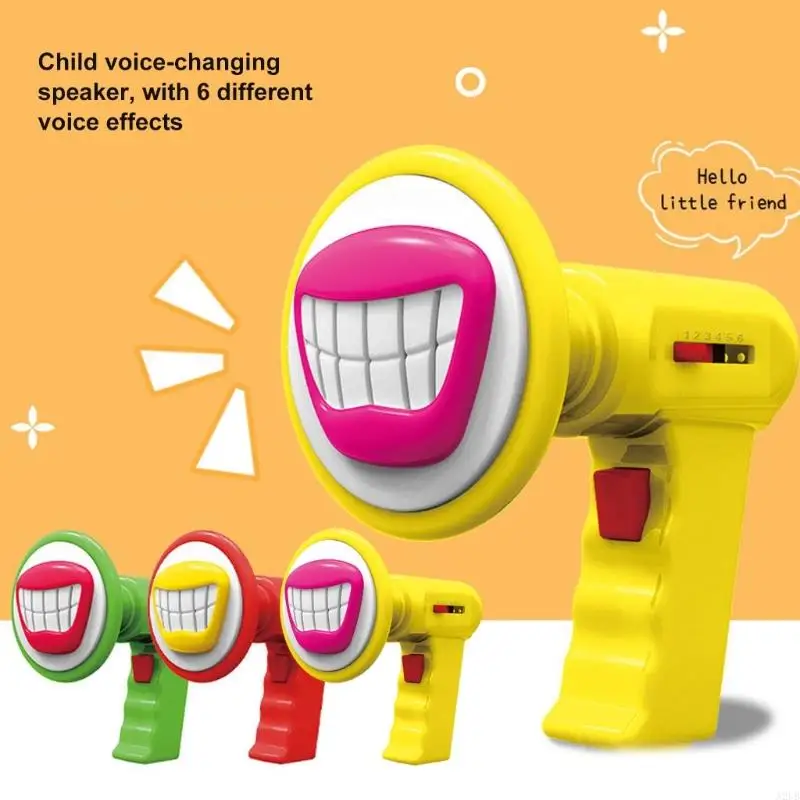 Elektrische Voice Changer Megaphon Spielzeug mit 6 urkomische Soundeffekte für Streiche Party Gag Praktische Witz Requisiten