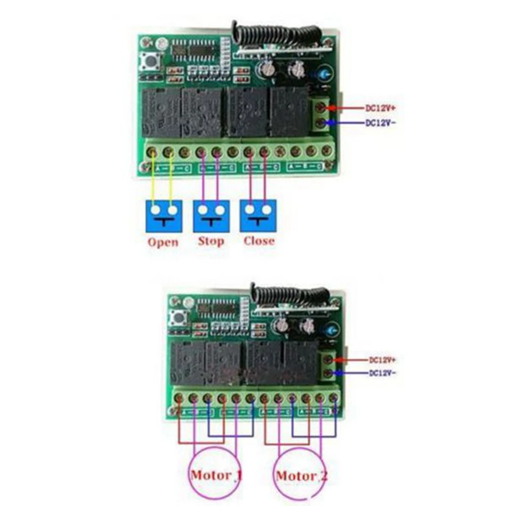 -[A51I Digital]12V 4CH Channel 433Mhz Wireless Remote Control Switch Integrated Circuit With 4 Transmitter DIY Replace Parts Too
