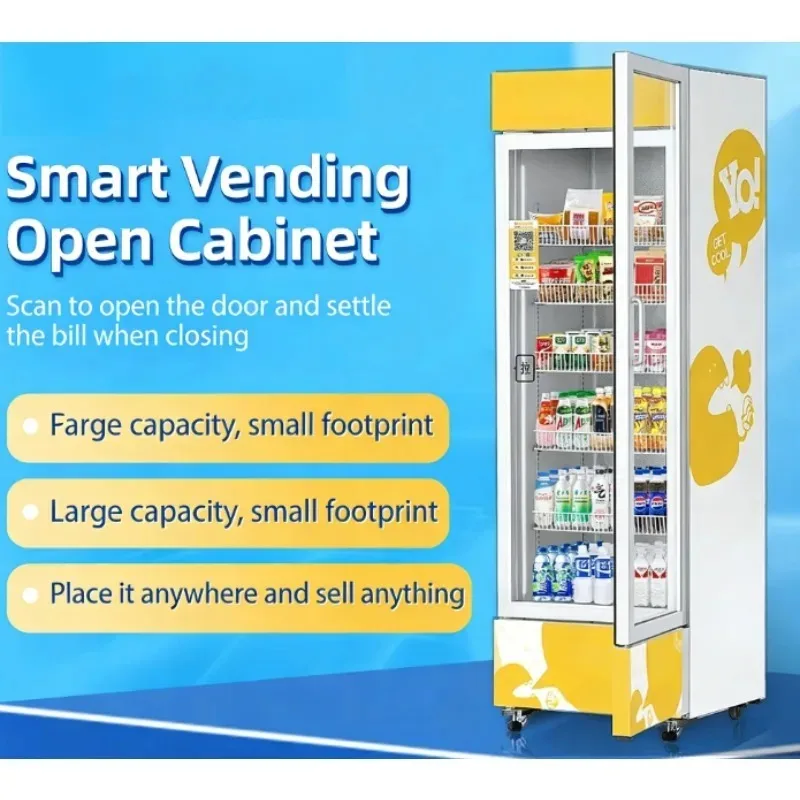 

【From China】Factory Direct Supply Commercial Refrigerated Beverage and Snack Vending Machine Scan to Pay Energy Replenishment St