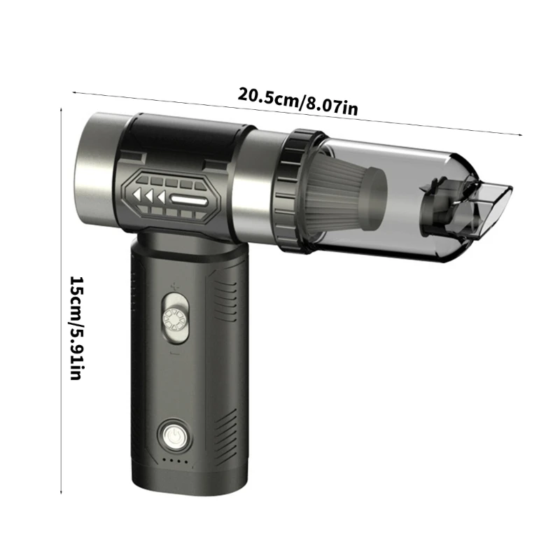 Turbines Jet Blower Vacuum 130000RPM 4000PA Suction Handheld Double Use Cleaner J0MC