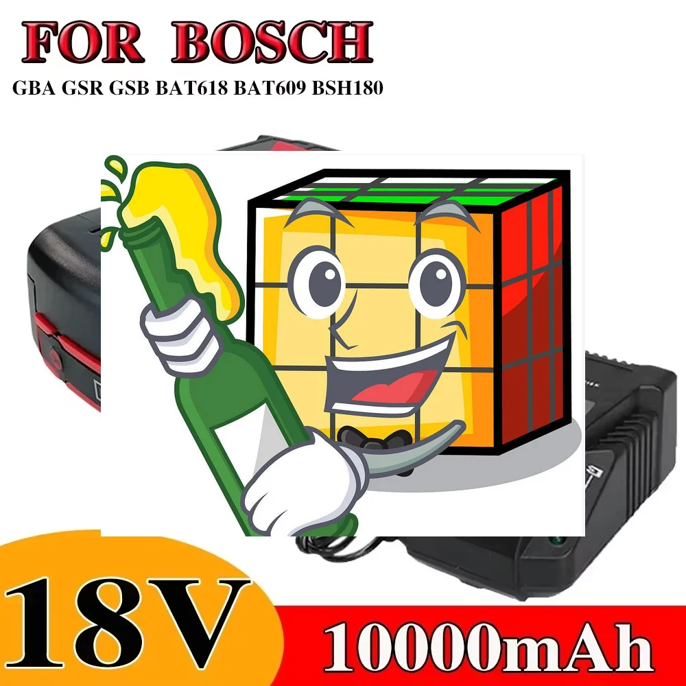 

18V 10000mAh for Bosch Electric Drill 18650Li-ion Battery BAT609, BAT609G, BAT618, BAT618G, BAT614