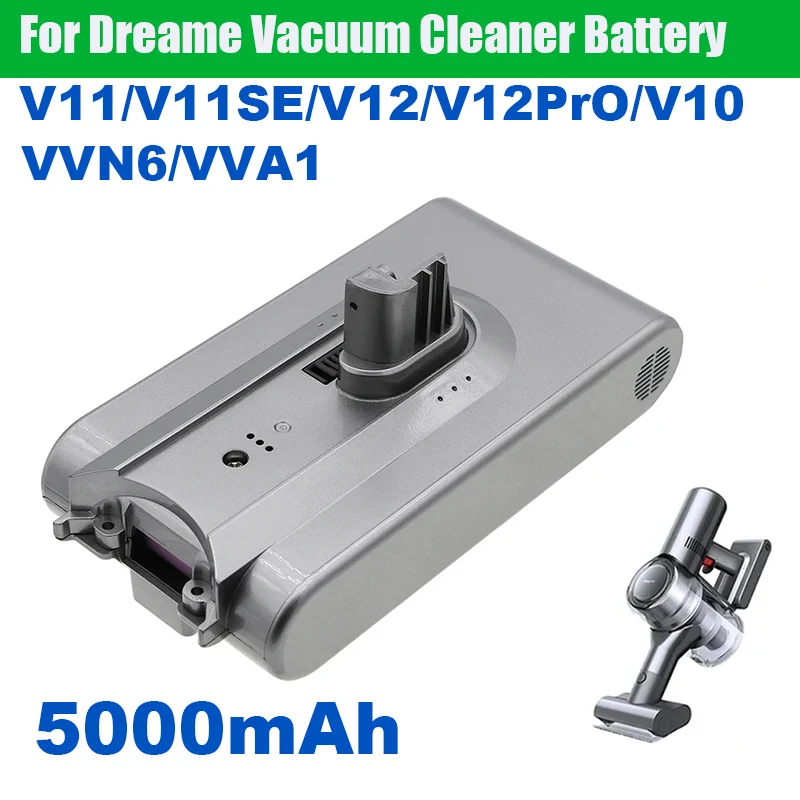 

[Original]25.2V 5000mAh battery For Dreame V11 V11SE V12 V12 Pro Replacement Battery Handheld Cordless Vacuum Cleaner Accessory