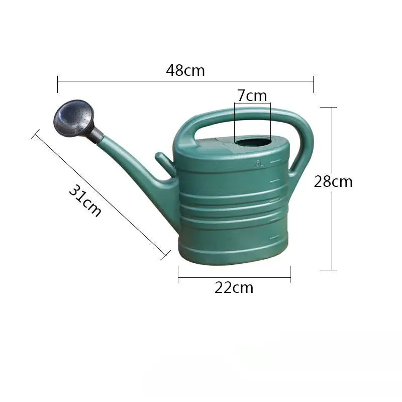 علبة سقاية خفيفة الوزن للاستخدام الداخلي والخارجي سعة 5 لتر من البلاستيك للحديقة علبة سقاية أساسية لحديقة البستنة العائلية