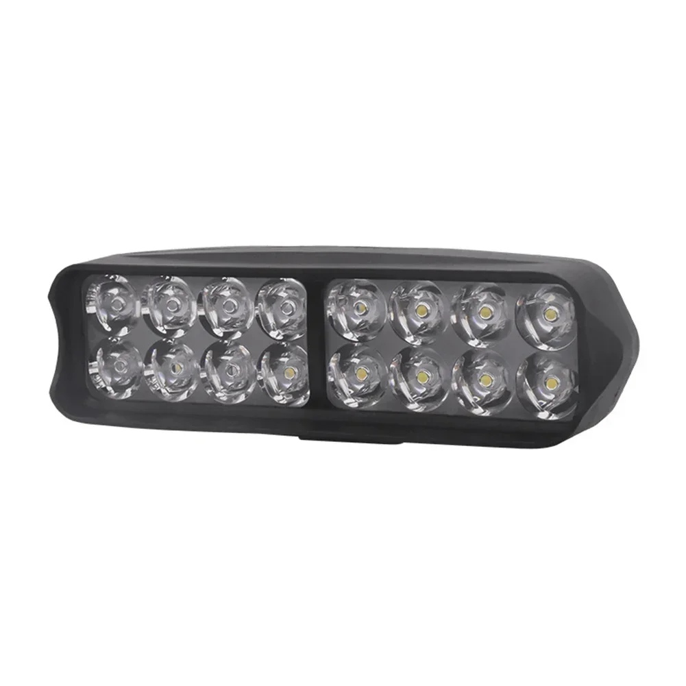 

1pc LED Light 24W High-powered Wicks For Ebike Electric Motorcycle Scooter Lights Super Bright 12-80V LED Headlight Accessories