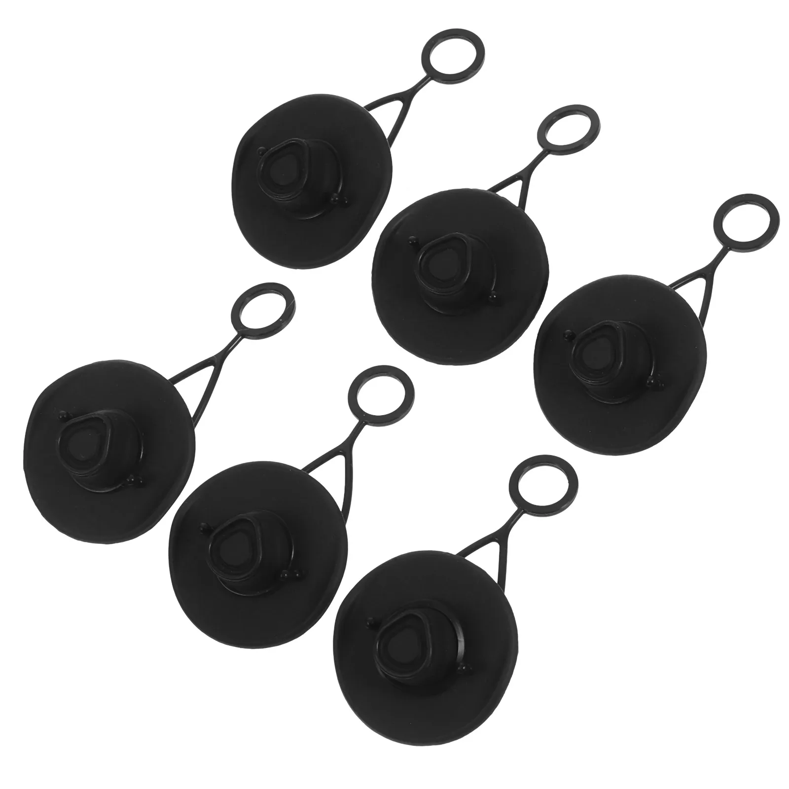 

6pcs Cover Silicone Topper Tips Protector 10mm Black Caps Lightweight Durable Straw Accessories Bottle Straw Covers