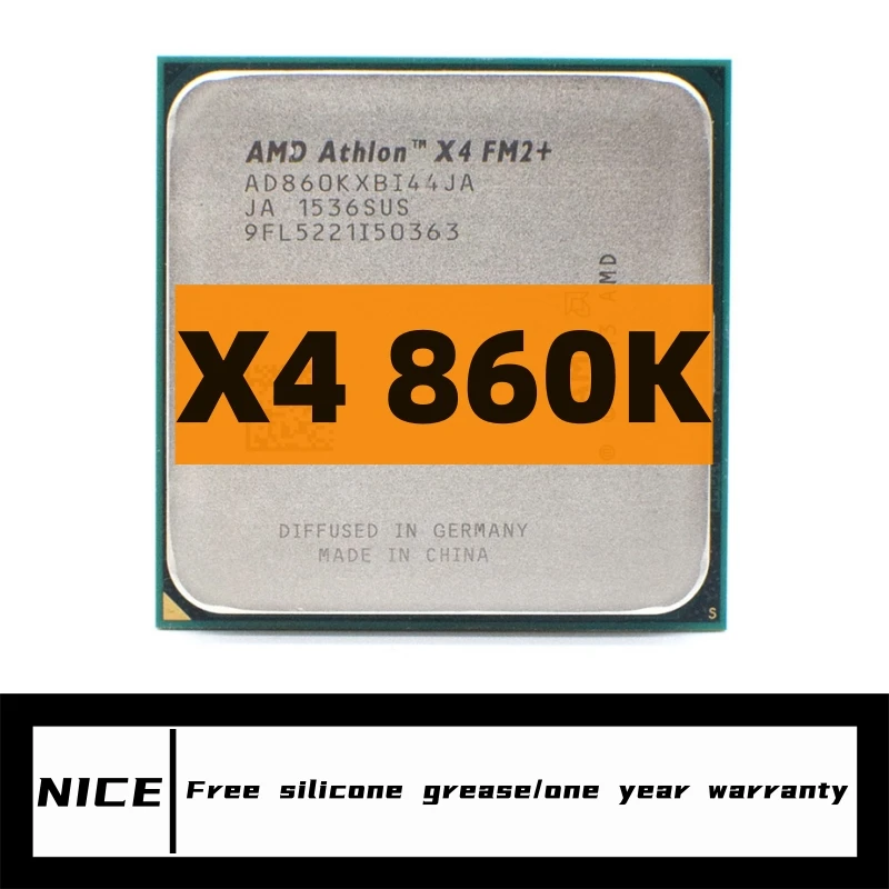 X4 860K Athlon X4 860K X4-860 3.7 GHz Quad-Core CPU Processor AD860KXBI44JA Socket FM2+