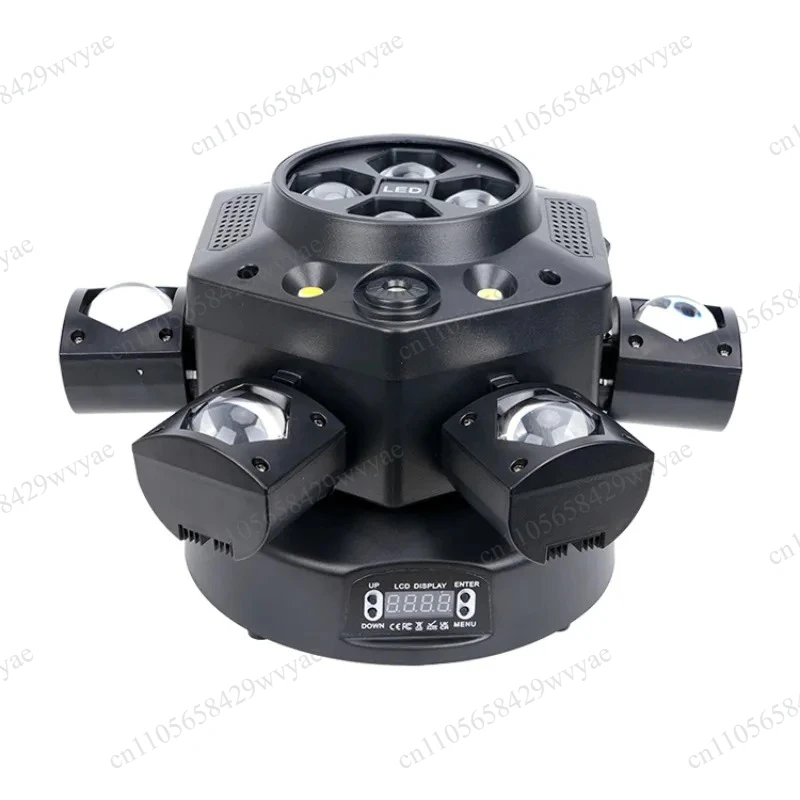 150W 24CH DMX512 RGBW Laser Dual Strobe Light, AC95‑245V Sound Activated Stage Lighting for Wedding Live Party