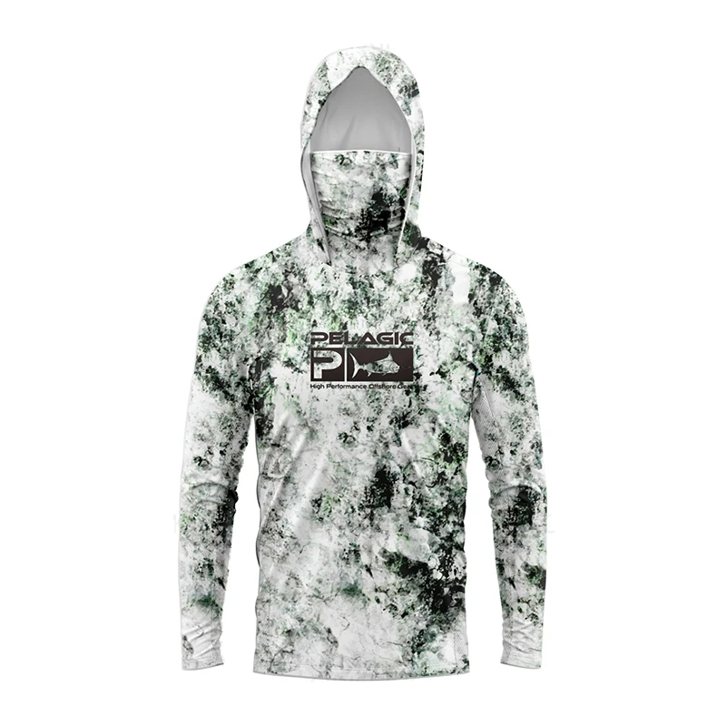 Camouflage Hooded Fishing Suit For Spring Summer Fishing, Breathable Sea Fishing, Mosquito Prevention, Competitive Team, Sun