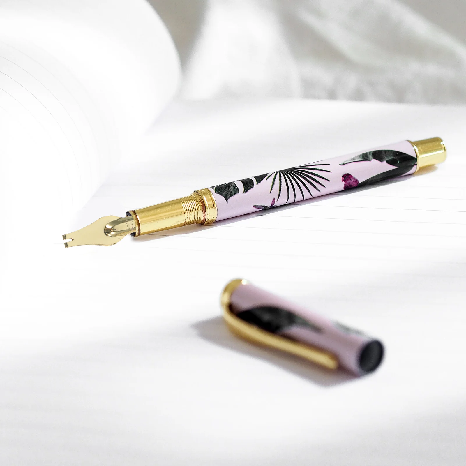 

3Pcs Tibetan Style Fountain Pen Nibs Replacement Smooth Writing Calligraphy Nib Set for Lettering Practice Students Artists