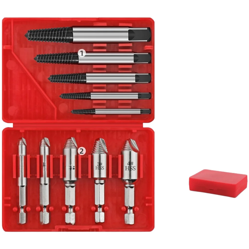 10 pcs High Steel Wire Break Extractor Set for Removing For Broken Screws 3mm 4mm 5mm 6mm 8mm 10mm 12mm 14mm 16mm 18mm