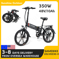 SAMEBIKE 20LVXD30-II-IT  electric bike  350W Folding bike 48V/10Ah lithium-ion battery cycle electric bicycle