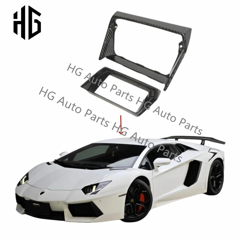 

Car Accessories Real Carbon Fiber Center Control Panel Cover Interior Trim Decoration For Lamborghini Aventador LP700 LP720