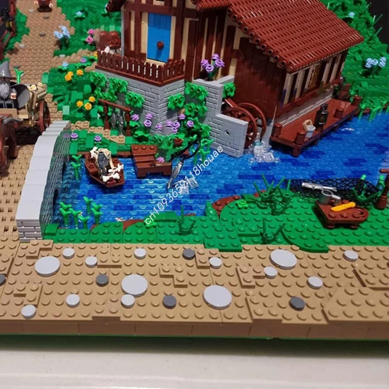 4929pcs MOC Hobbiton Section 4 Model Building Blocks Architecture DIY Christmas Gifts Creative Idea Toys Brick Kids Birthday