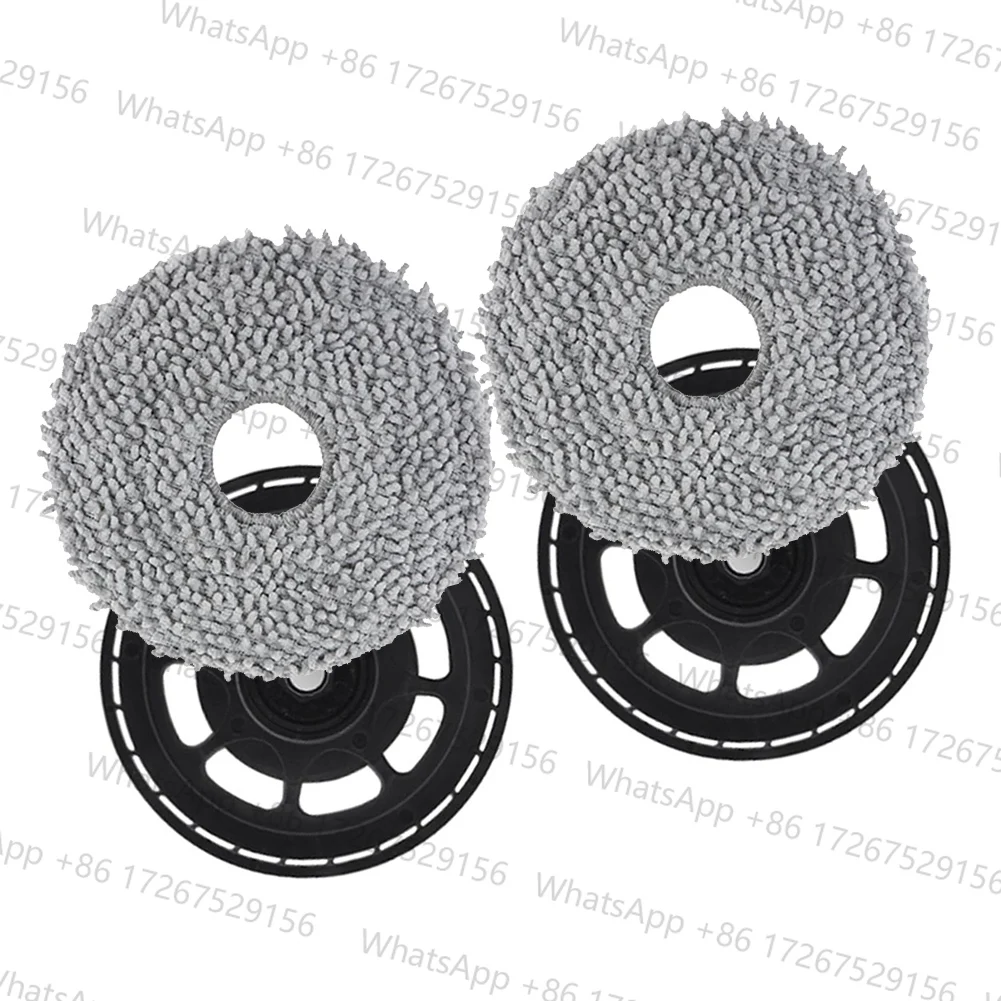 Replacement Mop Bracket Pads For Roborock For Saros 10R Z70, Plastic Holder And Microfiber Cleaning Cloths Kit For Robot Vacuum
