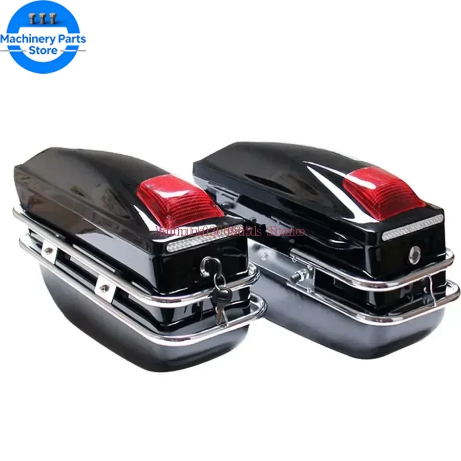 24L Motorcycle Side Boxs Luggage Tank Tail Tool Bag Motorcycle Universal Modified Side Box for Kawasaki/Honda/Yamaha/Suzuki view 2