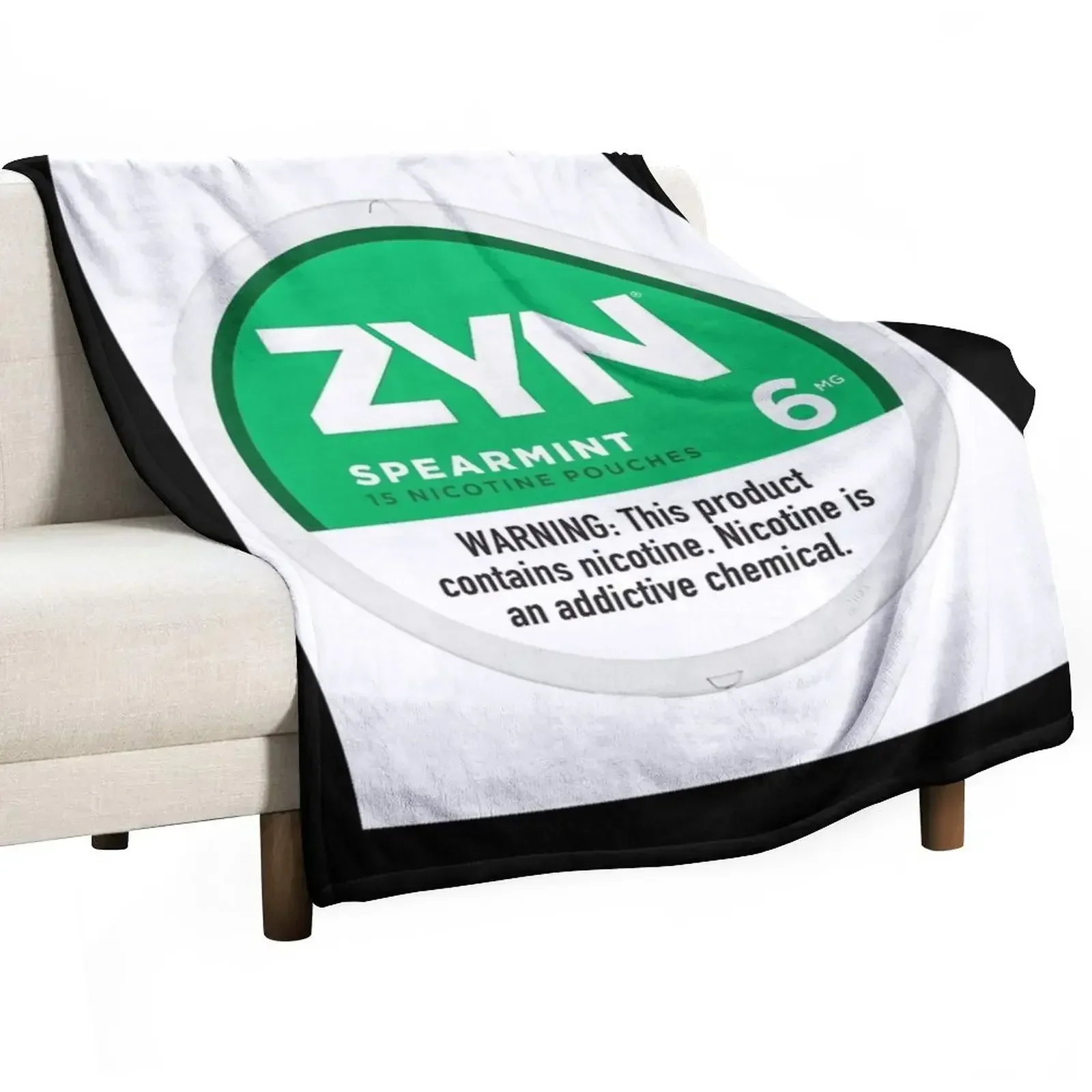 

Zyn Shirt Sticker Nicotine Pouches Poster Chill Cool Mint Throw Blanket Cute christmas gifts Blankets