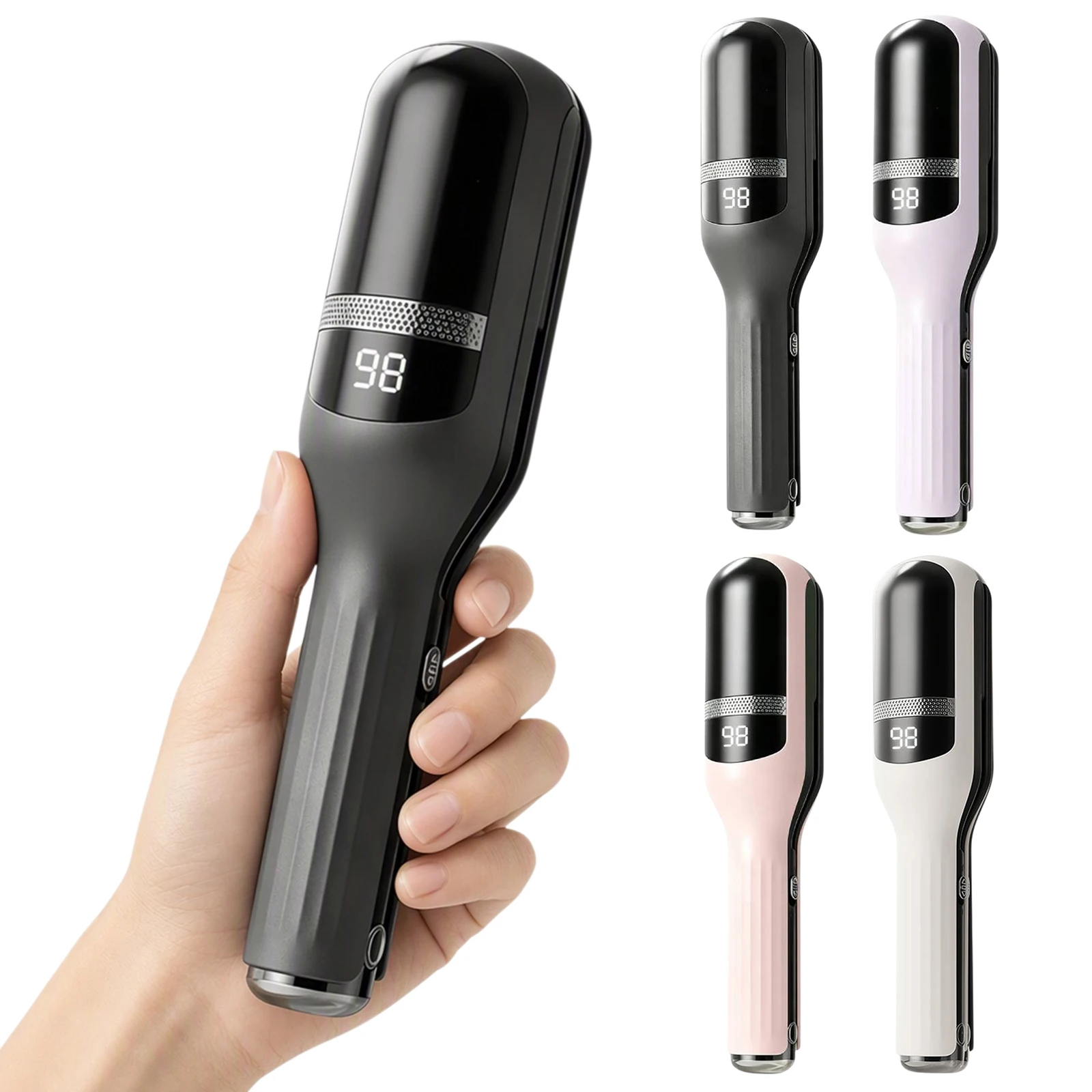 USB Rechargeable Split End Trimmer Blue Light Negative Ion LED Display Safety Lock Hair Tool for Women
