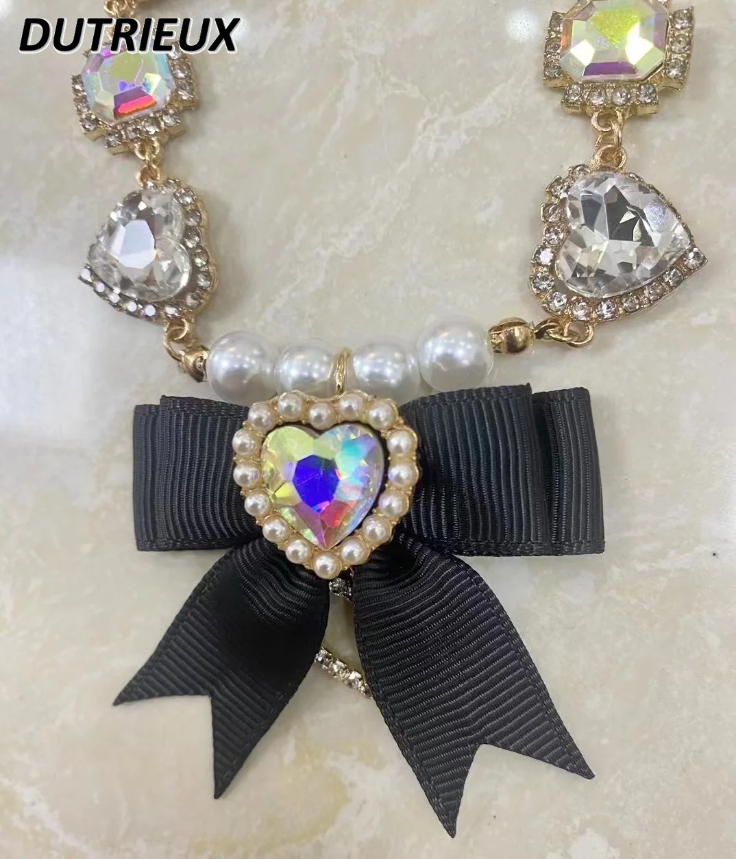 Lolita accessori dolce braccialetto dolce in stile giapponese cristalli colorati fiocco gioielli principessa tutto-fiammifero braccialetto di