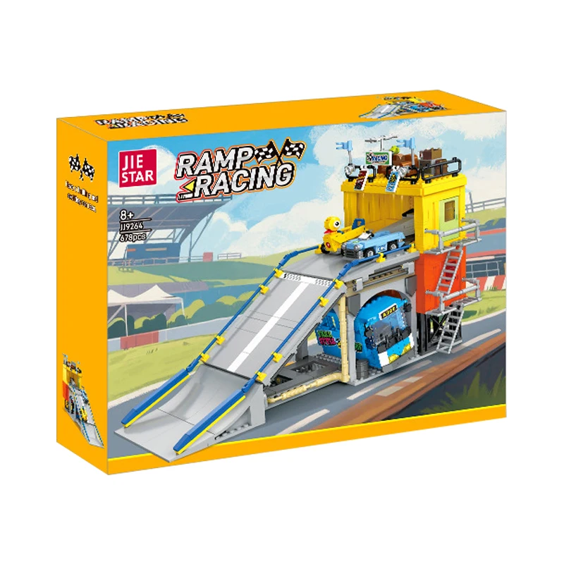 

В НАЛИЧИИ JJ9264 MOC Конструктор «Гонки на склонах»: Сборная модель, игрушки DIY для мальчиков, рождественский подарочный набор
