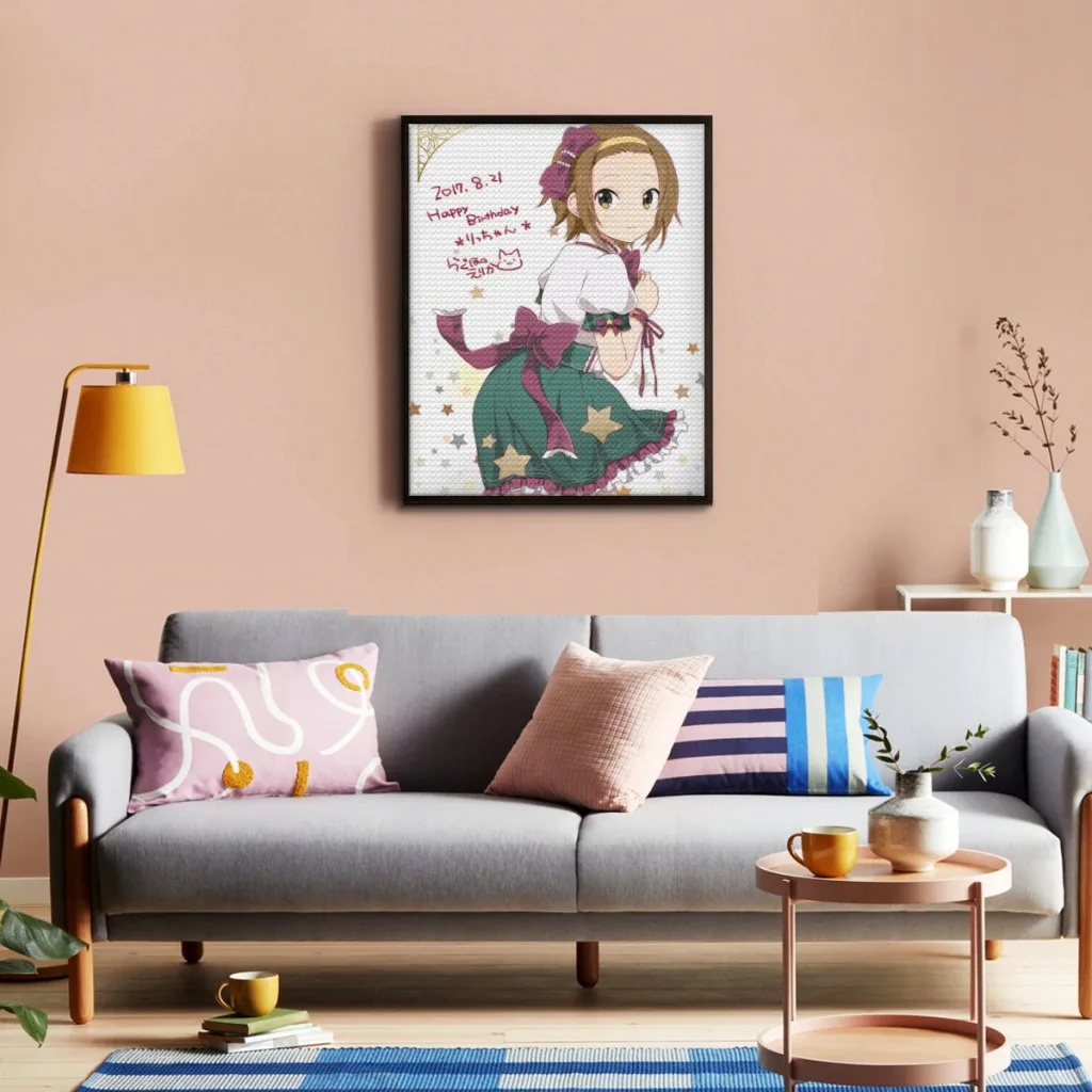 

Japan Anime Kawaii New K ON! Diamond Painting Full Diamond Mosaic Embroidery Home Decor New