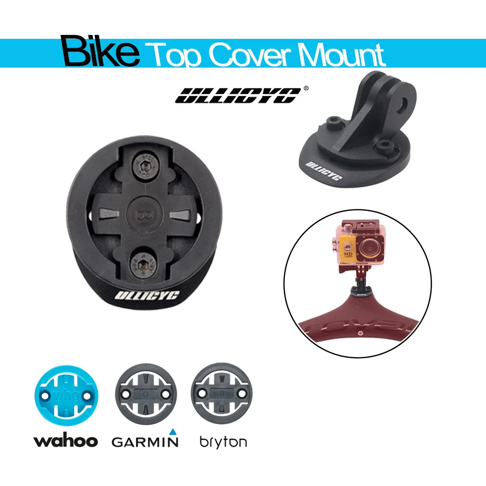 Bike Camera Mount Computer mount ULLICYC Top Cap Road/MTB Support Gopro,With Garmin/Edge/Wahoo mount,Install on the stem