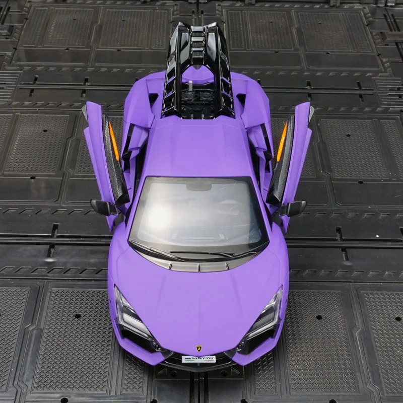CCA 1:24 Lamborghini Revuelto portes de modèle de voiture en alliage des deux côtés qui peuvent être ouvertes avec des fonctions sonores et d'éclairage simulées